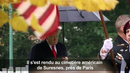 Centenaire 14-18: Trump au cimetière américain de Suresnes