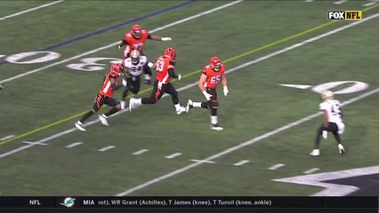 Tyler Boyd weaves through defenders for 36 yards