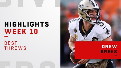 Brees' best throws from near-perfect day | Week 10