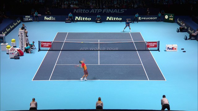 ATP - Nitto ATP Finals 2018 - Roger Federer s'agace..., l'arbitre chaise l'avertit !