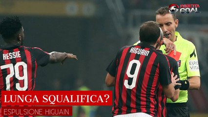 Rosso diretta ad Higuain: lunga squalifica in arrivo?