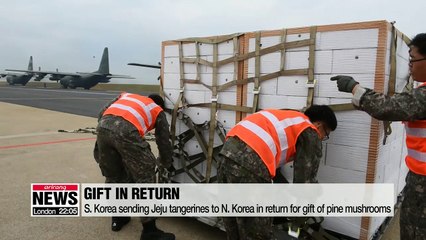 S. Korea sending Jeju tangerines to N. Korea in return for gift of pine mushrooms