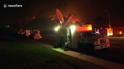 83,000-acre Woolsey Fire threatens Pepperdine University in Malibu, California