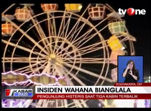 Wahana Bianglala di Yogyakarta Terbalik, Pengunjung Histeris