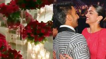 Deepika Padukone और Ranveer Singh के शादी के Venue को  सजाया गया है लाल गुलाबों से| Boldsky