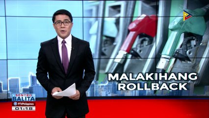 Big-time oil price rollback, ipatutupad