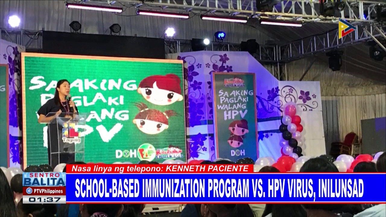 School-based immunization program vs HPV, inilunsad