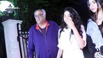 Jhanvi Kapoor HUGS Boyfriend Akshat Rajan At Father Boney Kapoor Birthday