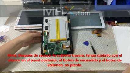 Como Desmontar 10.1" Pulgadas Allwinner A83T/A33/A64/A23 Tablet Cambiar Pantalla Tactil Disassembly