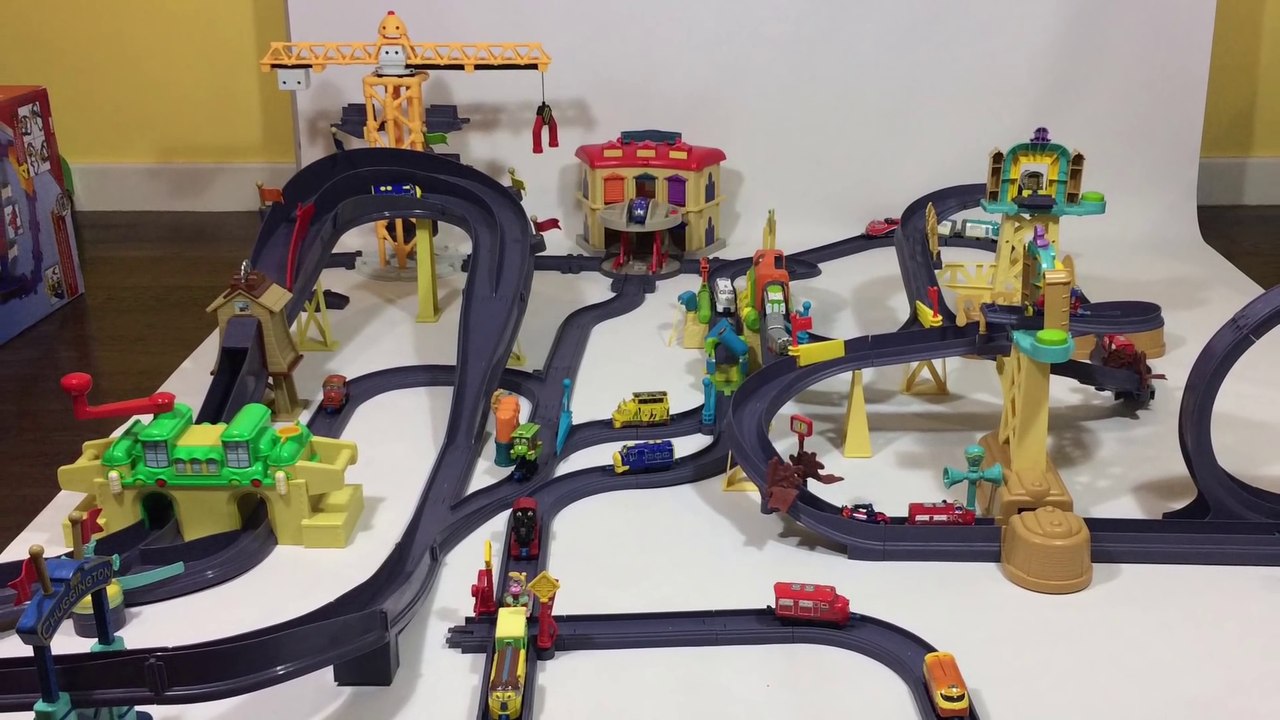 8 Chuggington Die-cast StackTrack Giant Track set Wilson Brewster Koko TOMY  || Keith's Toy Box - video Dailymotion