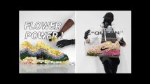 Avec des fleurs, cet artiste reproduit de célèbres baskets