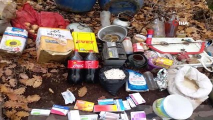 PKK'ya Ait Sığınak ve Yaşam Malzemesi İmha Edildi