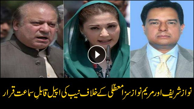 NAB appeal against suspension of Sharifs' jail term declared admissible