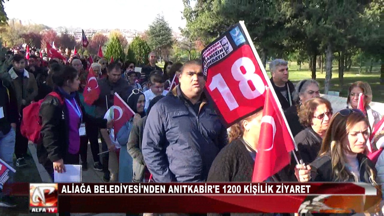 Aliağa Belediyesi'nden Anıtkabir'e 1200 Kişilik Ziyaret