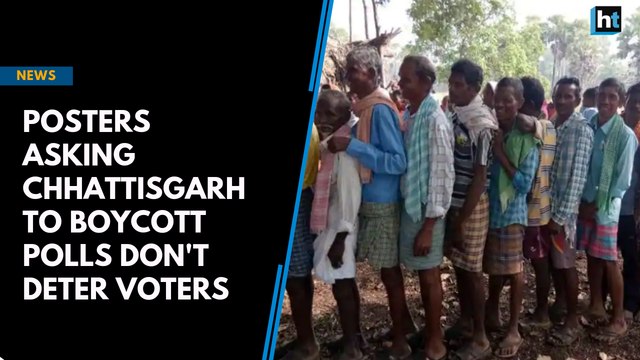 Naxal poster asking people to boycott polls doesn't deter Chhattisgarh