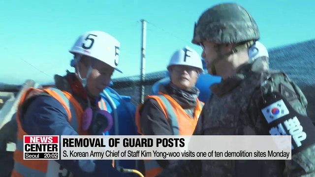 Two Koreas begin demolishing 10 guard posts each in DMZ starting Monday