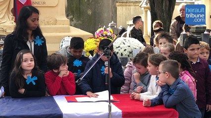 SAINT- THIBERY - Discours des enfants 11 novembre 2018