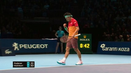 페더러, 왕중왕전 첫 경기 니시코리에 덜미 / YTN