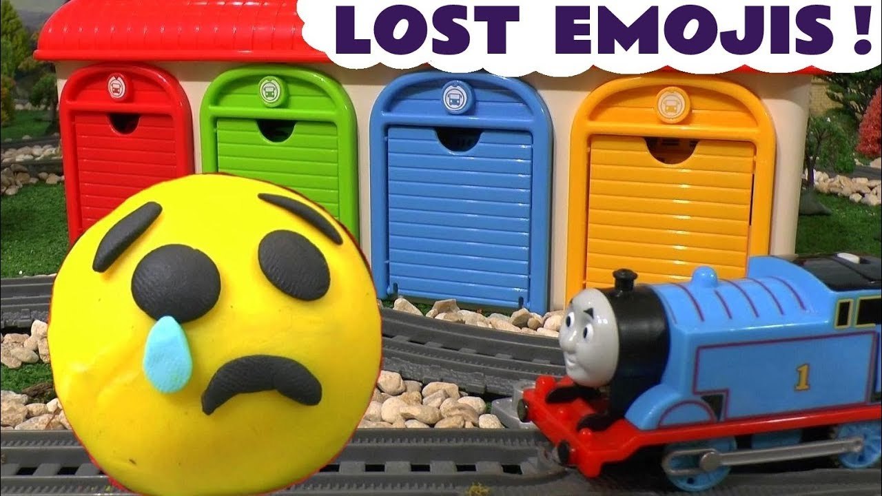 Learn Colors Emoji Surprise Thomas & Friends Blind Bag Toy Story Mashems with Tayo and Paw Patrol - A fun play doh story for kids