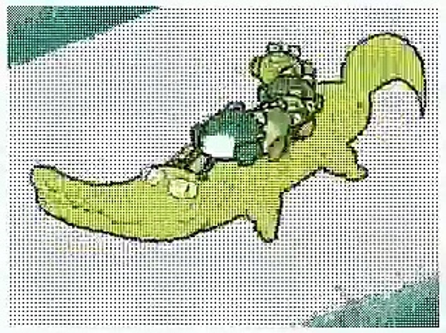 ⁣Russian Crocodile