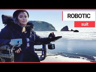 Скачать видео: Mother paralysed in car crash can walk again thanks to Iron Man-style suit | SWNS TV