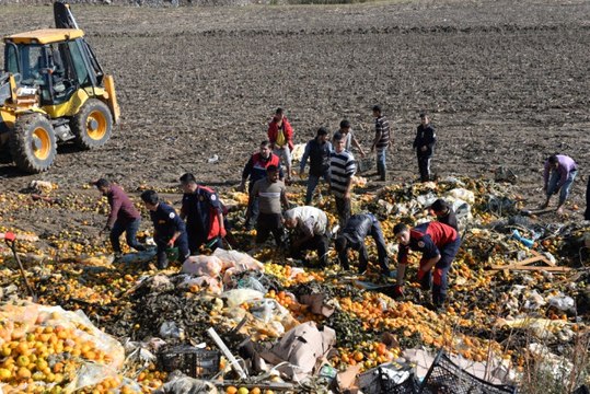 Narenciye Posasının Altında Kalan Çocuğu Kurtarmak İçin Zamanla Yarıştılar