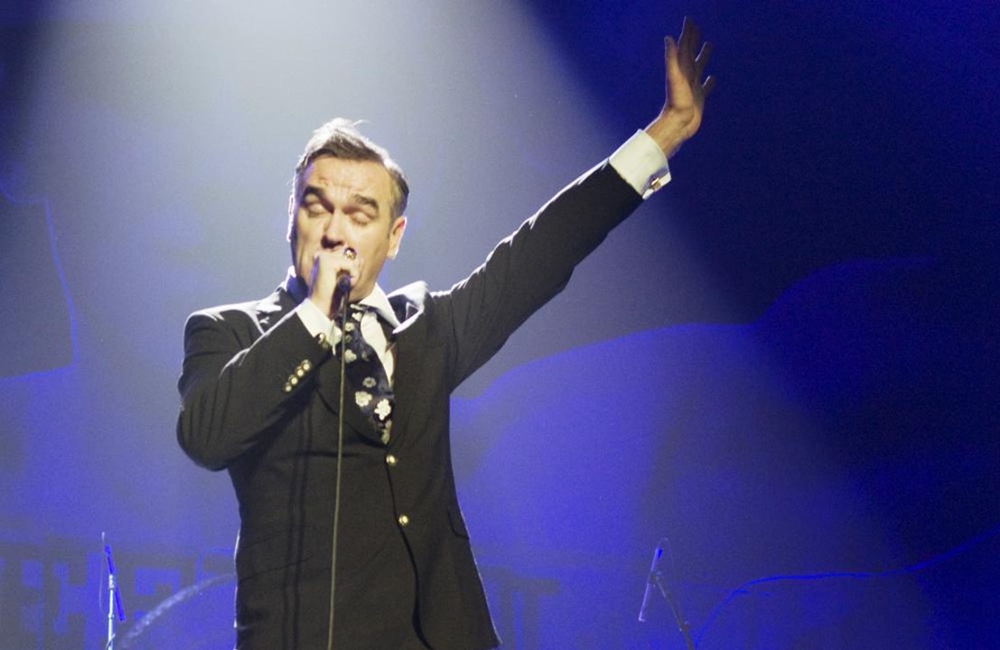 Morrissey mobbed on stage
