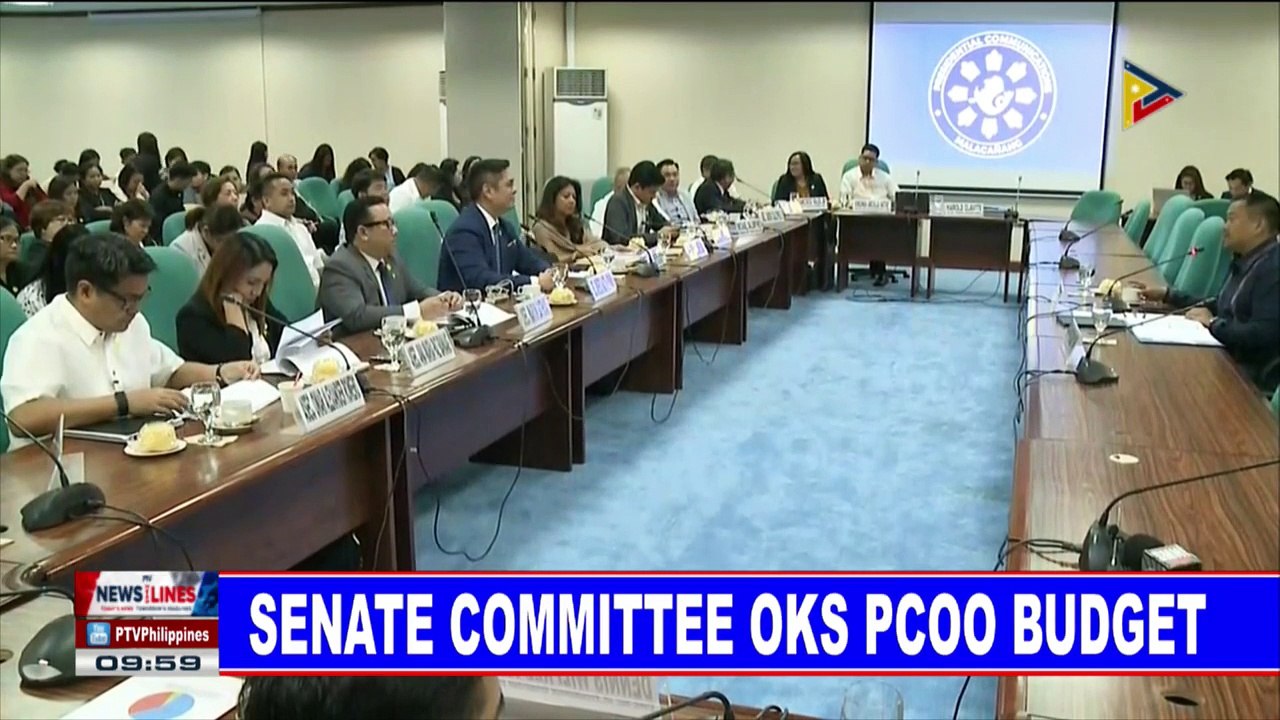 Senate committee oks PCOO budget