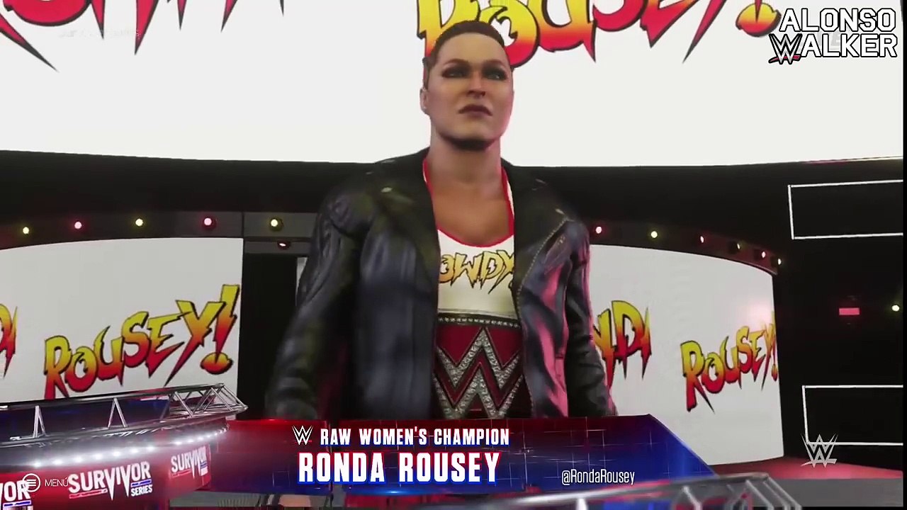FULL MATCH- RONDA ROUSEY VS BECKY LYNCH - WWE SURVIVOR SERIES 2018-(WWE2K19) Xbox One