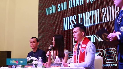 Hoa hậu Trái đất 2018 lần đầu tiên gặp gỡ báo chí Việt Nam sau khi đăng quang.