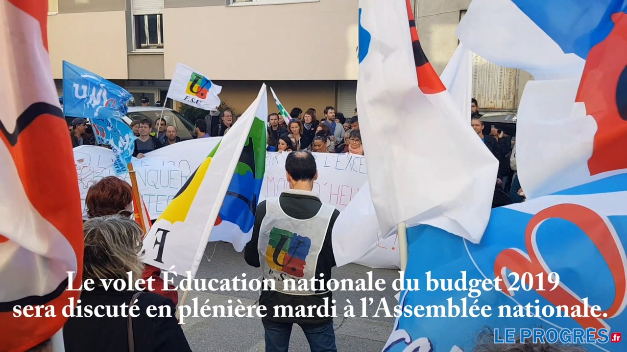 Manifestation des enseignants à Bourg-en-Bresse
