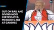 Out on bail and giving Modi certificates: PM Modi’s jibe at Gandhis