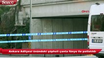 Ankara Adliyesi önünde şüpheli çanta alarmı