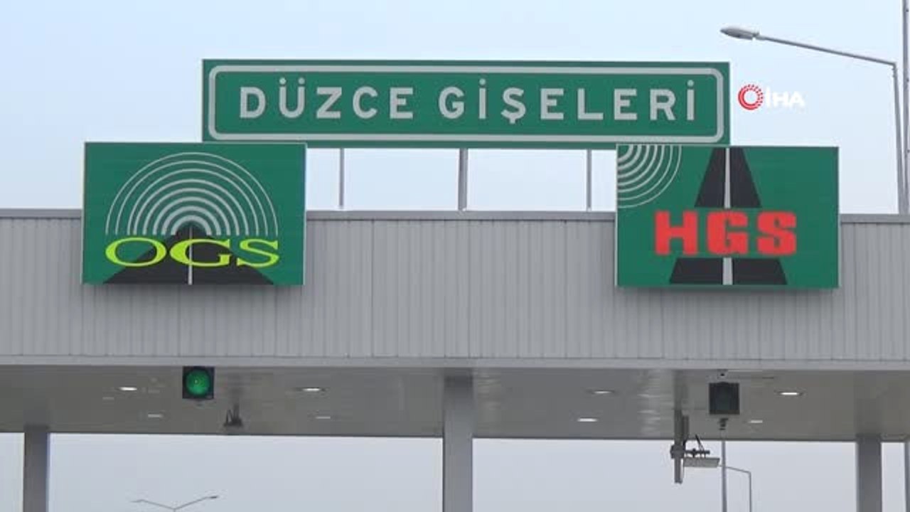Düzce)düzce Tem Otoyolu Gişeleri Trafiğe Açıldı