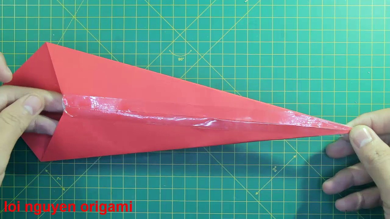 dạy cách làm đồ chơi bằng giấy CÂY GIÁO 折り紙 Loi Nguyen Origami tập 27