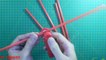 cách làm hoa hồng bằng ống hút Origami rose 折り紙 Loi Nguyen Origami tập 28