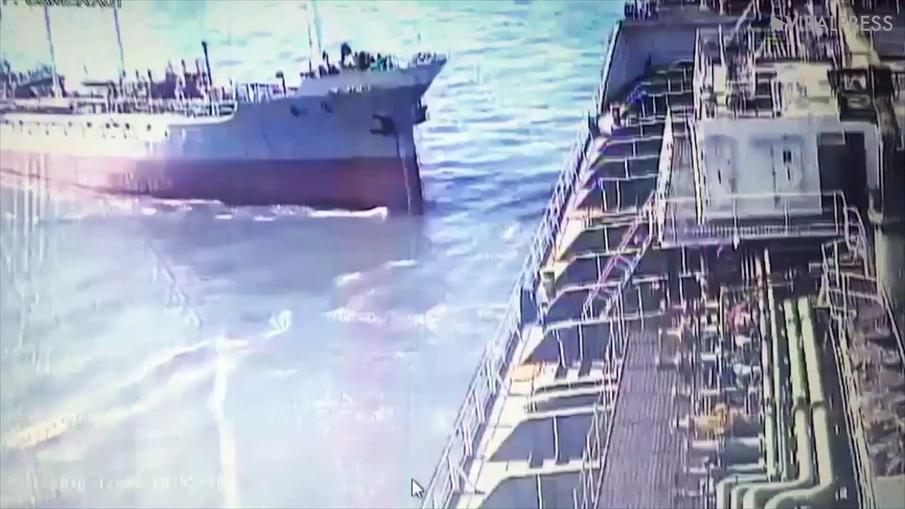 Oil Tanker Collides With Vessel In Taiwan