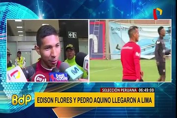 Télécharger la video: Edison Flores y Pedro Aquino llegaron a Lima para sumarse a la Selección Peruana