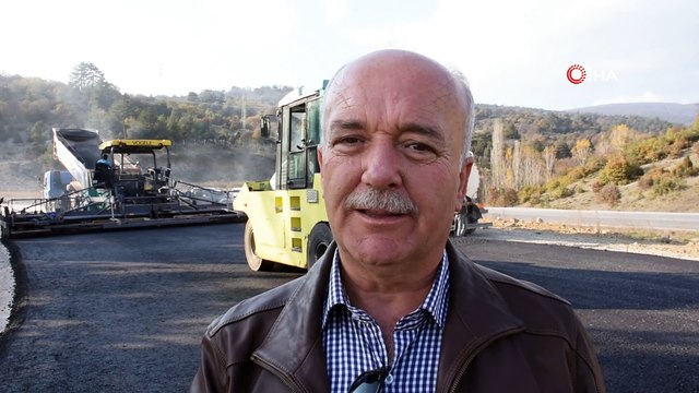 Balıkesir-Dursunbey yolunda asfalt çalışmaları başladı