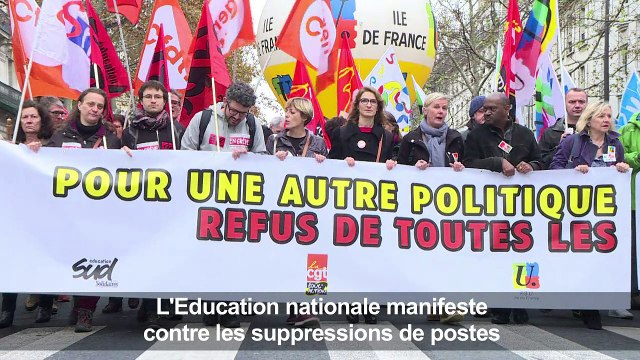 Education: grève et manifs contre les suppressions de postes