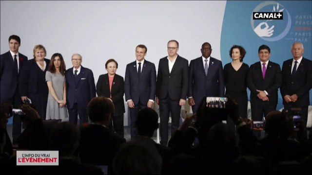 Forum : Trump absent, Macron contre le nationalisme - L'info du vrai du 12/11 - CANAL+