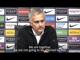 Jose Mourinho - 'United Won't Be Affected By Derby Defeat'