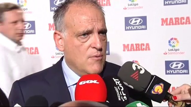 Tebas reitera sus intenciones sobre el Girona-Barcelona en Miami: Sí se jugará