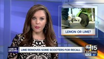 Lime removes some scooters for recall
