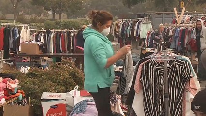 Califórnia: Foi instalado um "campo de refugiados dos incêndios"