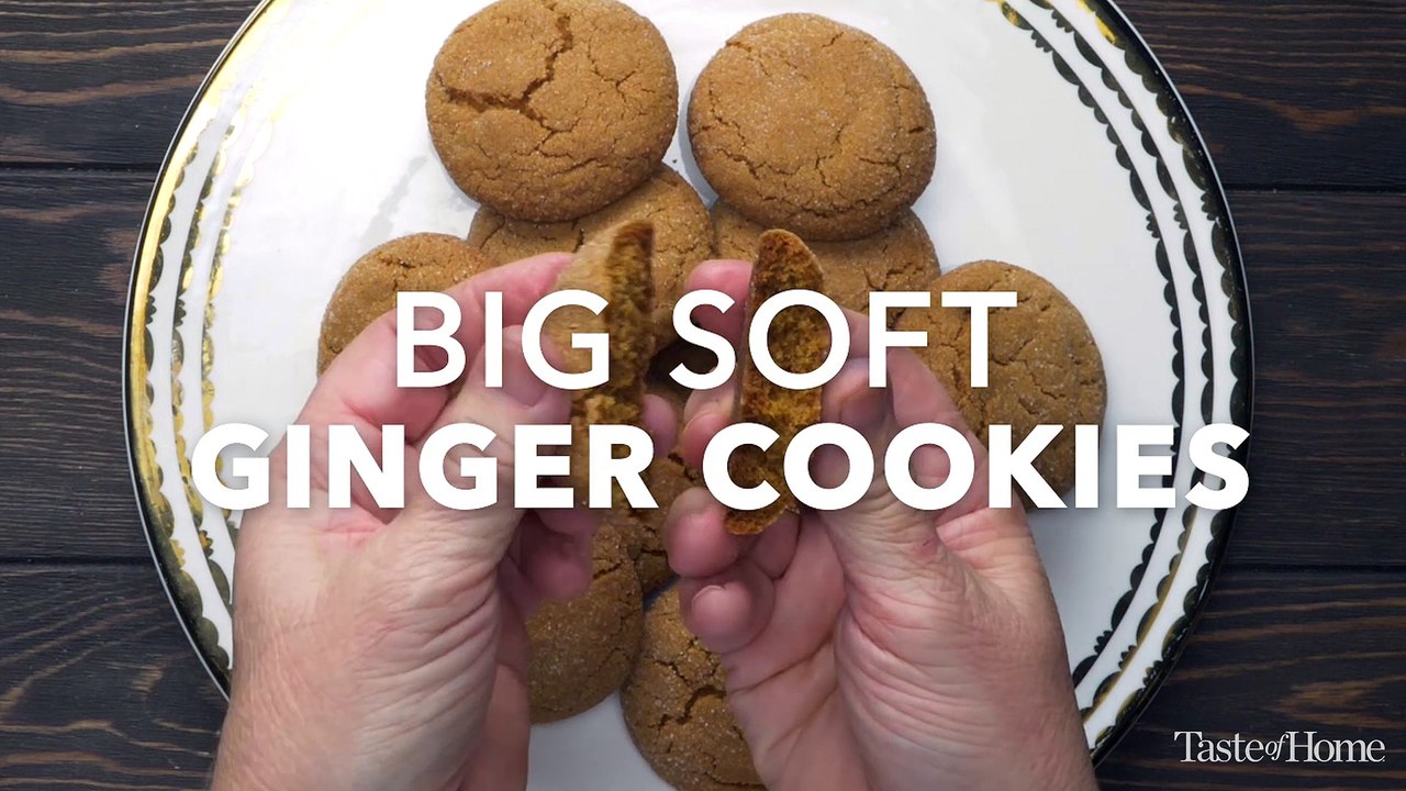 Big Soft Ginger Cookies