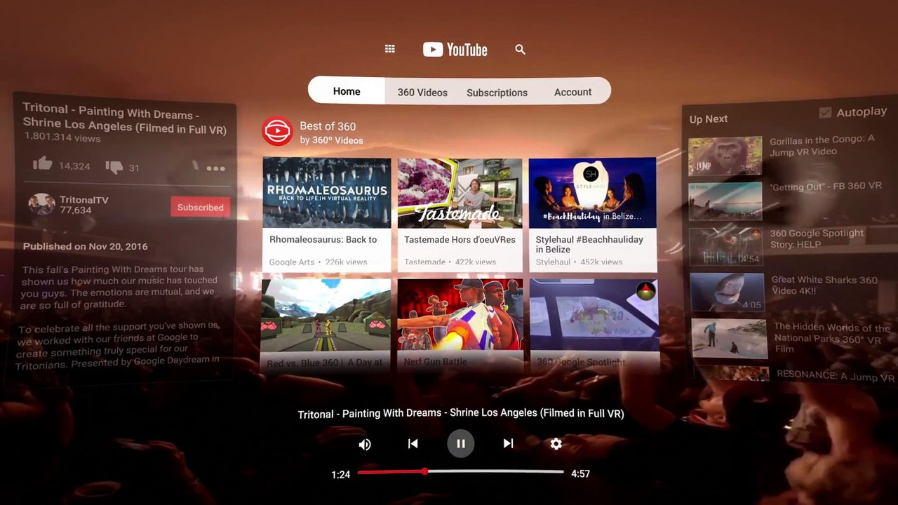 Youtube VR - Oculus Go