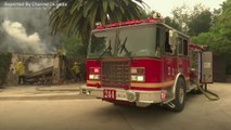 Fire Destroys Celebrity Homes