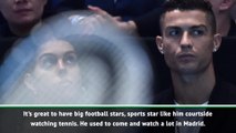 Good for tennis to see Ronaldo at Tour Finals - Djokovic