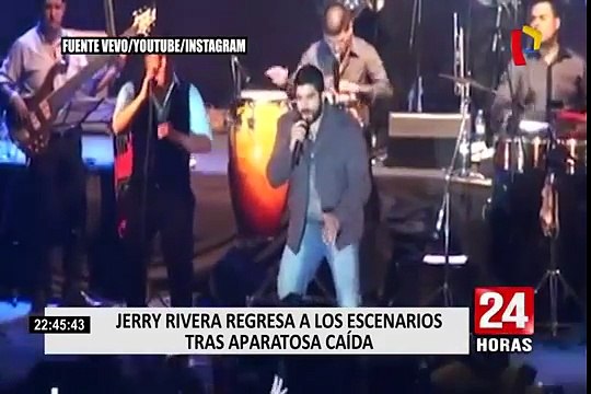 Jerry Rivera regresa a los escenarios tras aparatosa caída